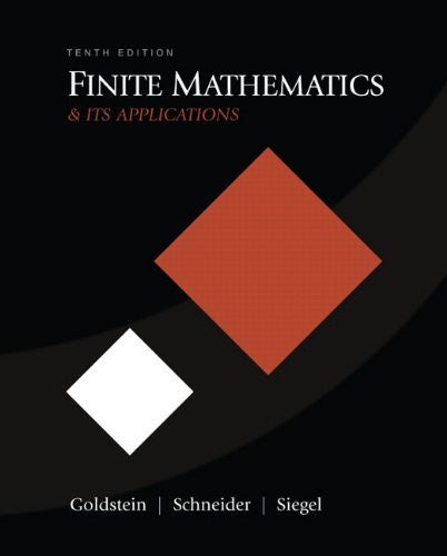 Finite Mathematics And Its Applications by Larry J Goldstein