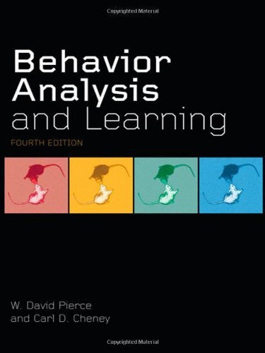 Behavior Analysis And Learning by W David Pierce