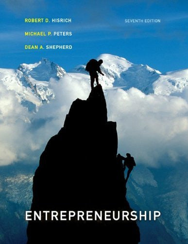 Entrepreneurship by Robert Hisrich