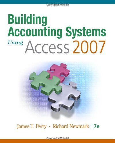 Building Accounting Systems Using Access by James T Perry
