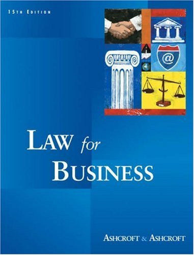 Law For Business by Janet Ashcroft