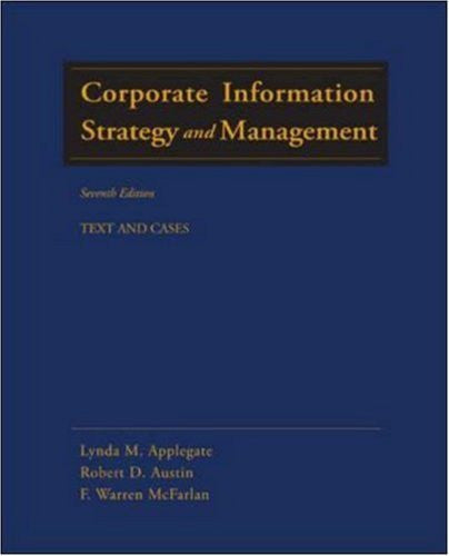 Corporate Information Strategy And Management by Lynda Applegate