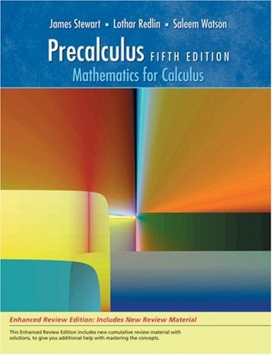 Precalculus Mathematics For Calculus by James Stewart