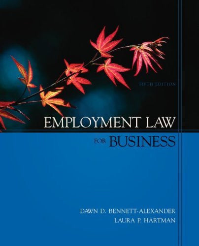 Employment Law For Business by Alexander / Bennett-Alexander