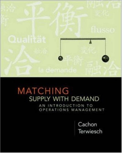 Matching Supply With Demand by Cachon