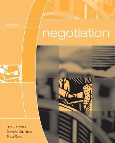 Negotiation by Roy Lewicki