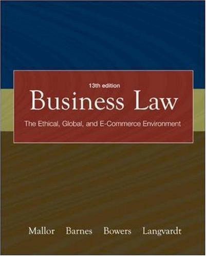 Business Law by Jane Mallor