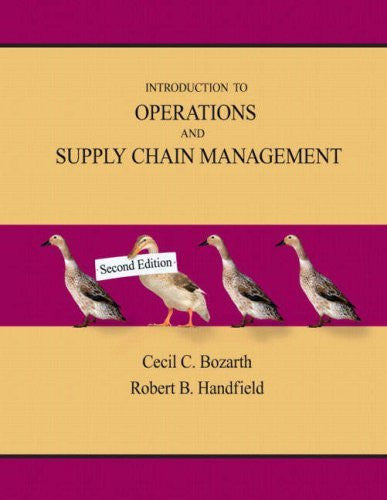 Introduction To Operations And Supply Chain Management by Bozarth