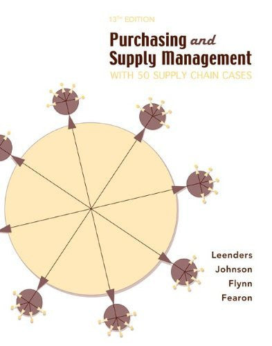 Purchasing And Supply Management by Michiel Leenders / Johnson