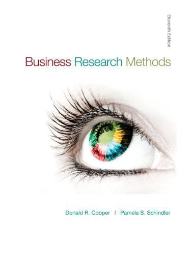 Business Research Methods by Donald R Cooper