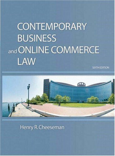 Contemporary Business Law by Henry R Cheeseman