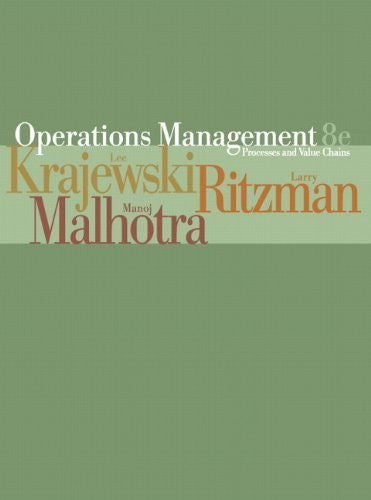 Operations Management by Lee J Krajewski