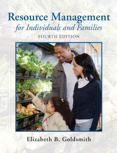 Resource Management For Individuals And Families by Goldsmith