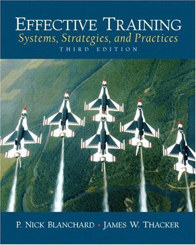Effective Training by Nick P Blanchard