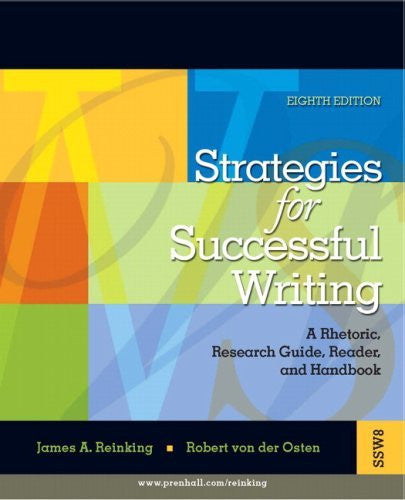 Strategies For Successful Writing by James A Reinking