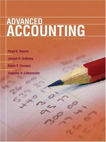 Advanced Accounting by Floyd A Beams