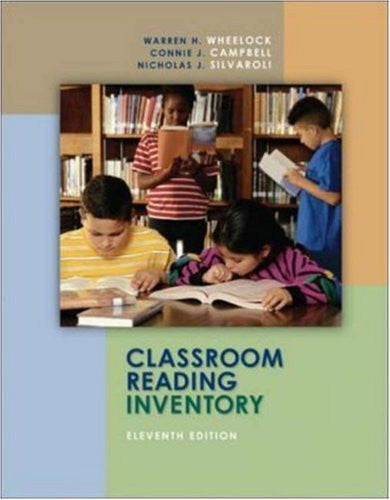 Classroom Reading Inventory by Warren Wheelock