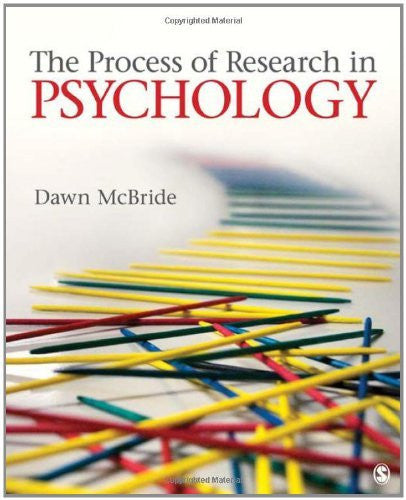 The Process of Research In Psychology by Dawn M McBride