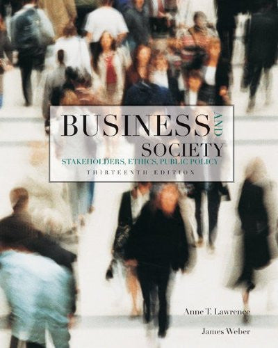 Business And Society by Anne T Lawrence