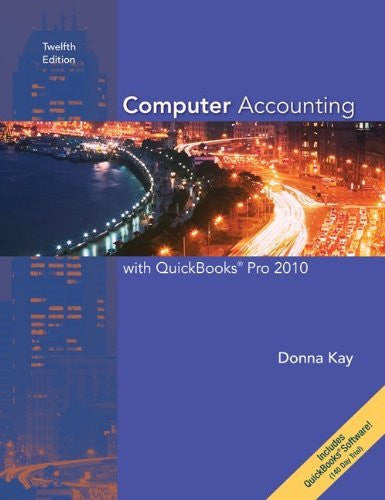 Computer Accounting With Quickbooks Pro by Donna Kay / Ulmer