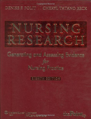 Nursing Research by Denise F Polit FAAN