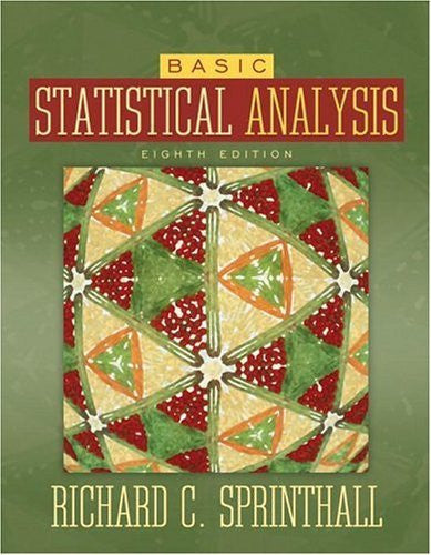Basic Statistical Analysis by Richard C Sprinthall