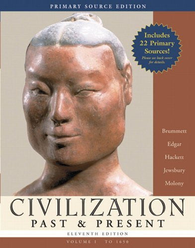 Civilization Past And Present Volume 1 by Palmira Brummett