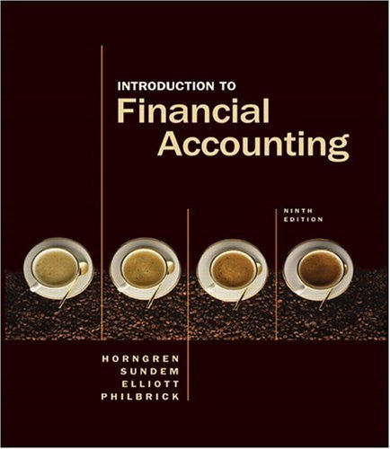 Introduction To Financial Accounting by Charles T Horngren