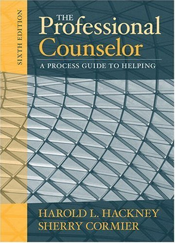 The Professional Counselor by Harold L Hackney
