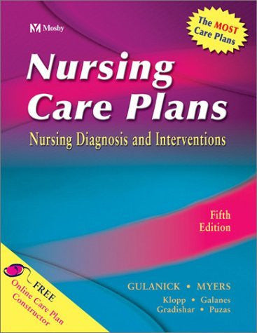 Nursing Care Plans by Meg Gulanick PhD APRN FAAN