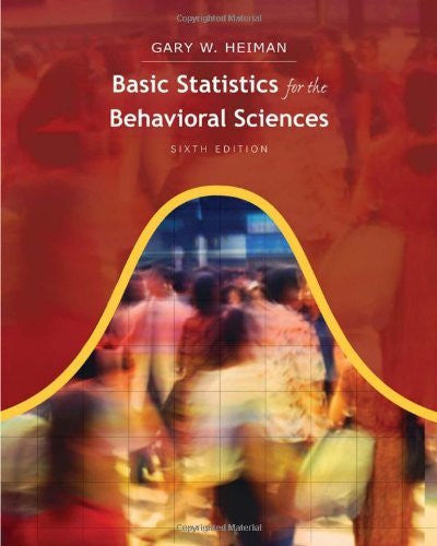 Basic Statistics For The Behavioral Sciences by Gary W Heiman