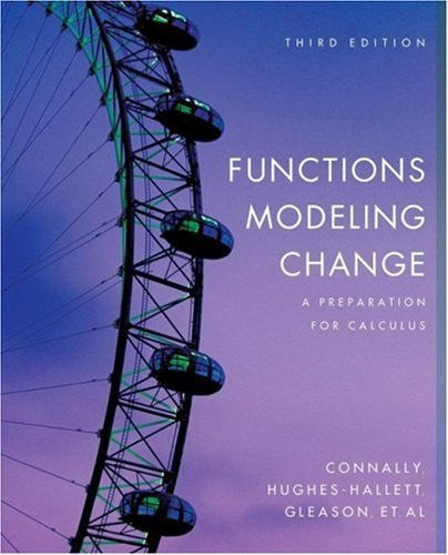Functions Modeling Change by Eric Connally