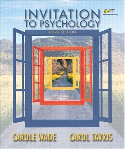 Invitation To Psychology by Carole Wade