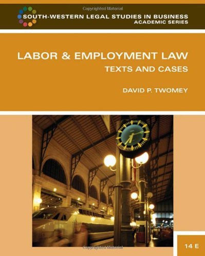 Labor And Employment Law by David Twomey
