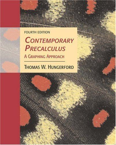 Contemporary Precalculus by Thomas W Hungerford