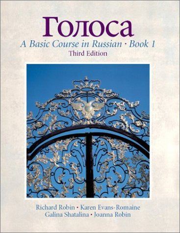 Golosa A Basic Course In Russian Book 1 by Richard M Robin