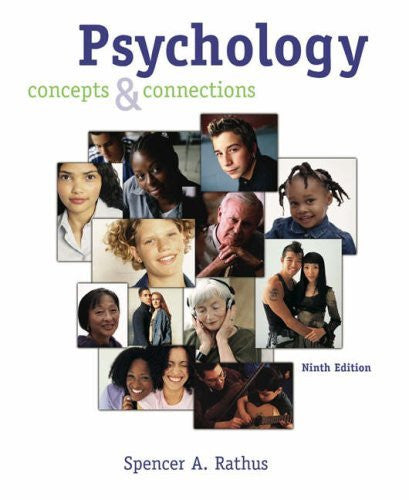 Psychology Concepts And Connections by Spencer A Rathus