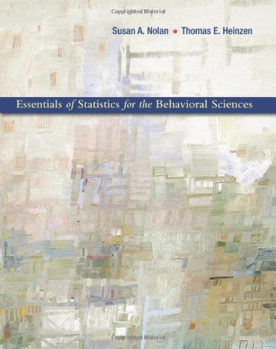 Essentials of Statistics For The Behavioral Sciences by Nolan