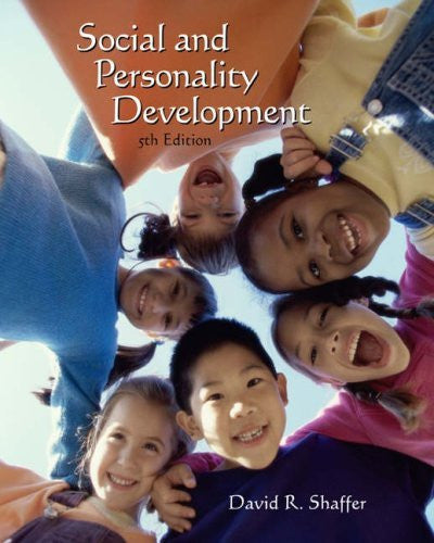 Social And Personality Development by David R Shaffer