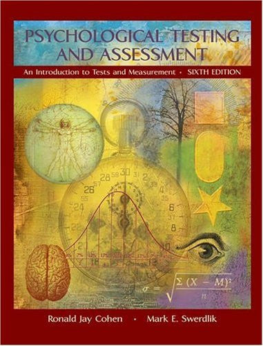 Psychological Testing And Assessment by Ronald Jay Cohen