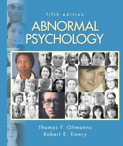 Abnormal Psychology by Thomas F Oltmanns