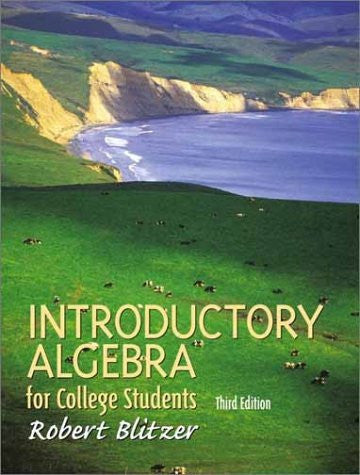 Introductory Algebra For College Students by Robert F Blitzer