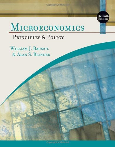 Microeconomics Principles And Policy by William J Baumol