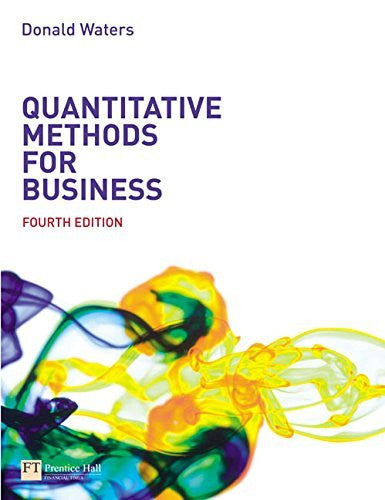 Quantitative Methods For Business by Donald Waters