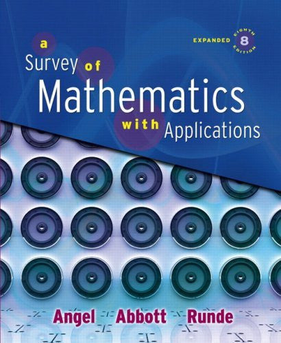 A Survey of Mathematics With Applications by Allen R Angel