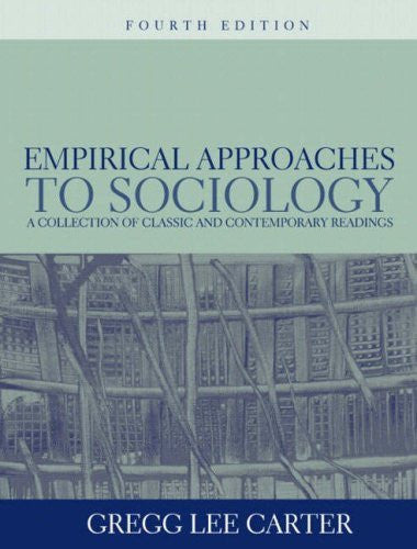 Empirical Approaches To Sociology by Gregg Lee Carter