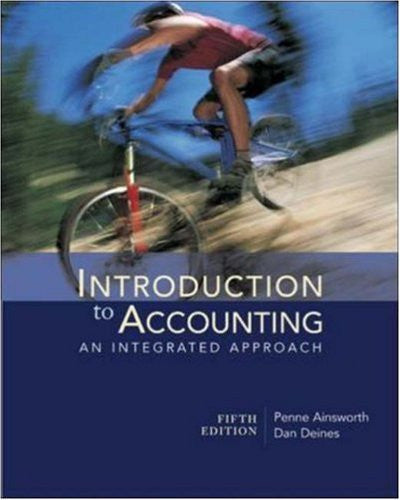 Introduction To Accounting by Penne Ainsworth