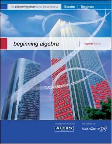 Beginning Algebra by Donald Hutchison / Baratto