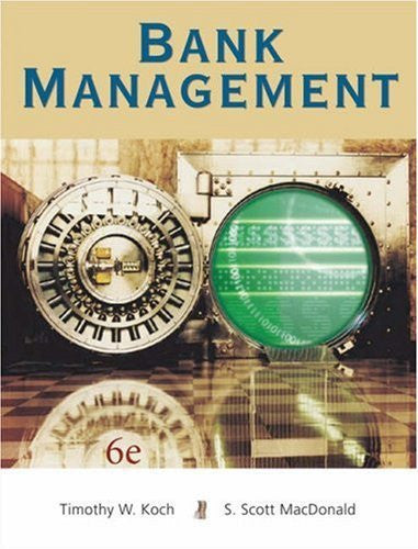 Bank Management by Timothy W Koch