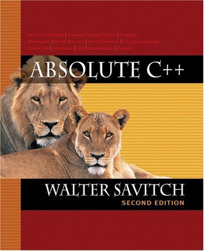 Absolute C++ by Walter Savitch
